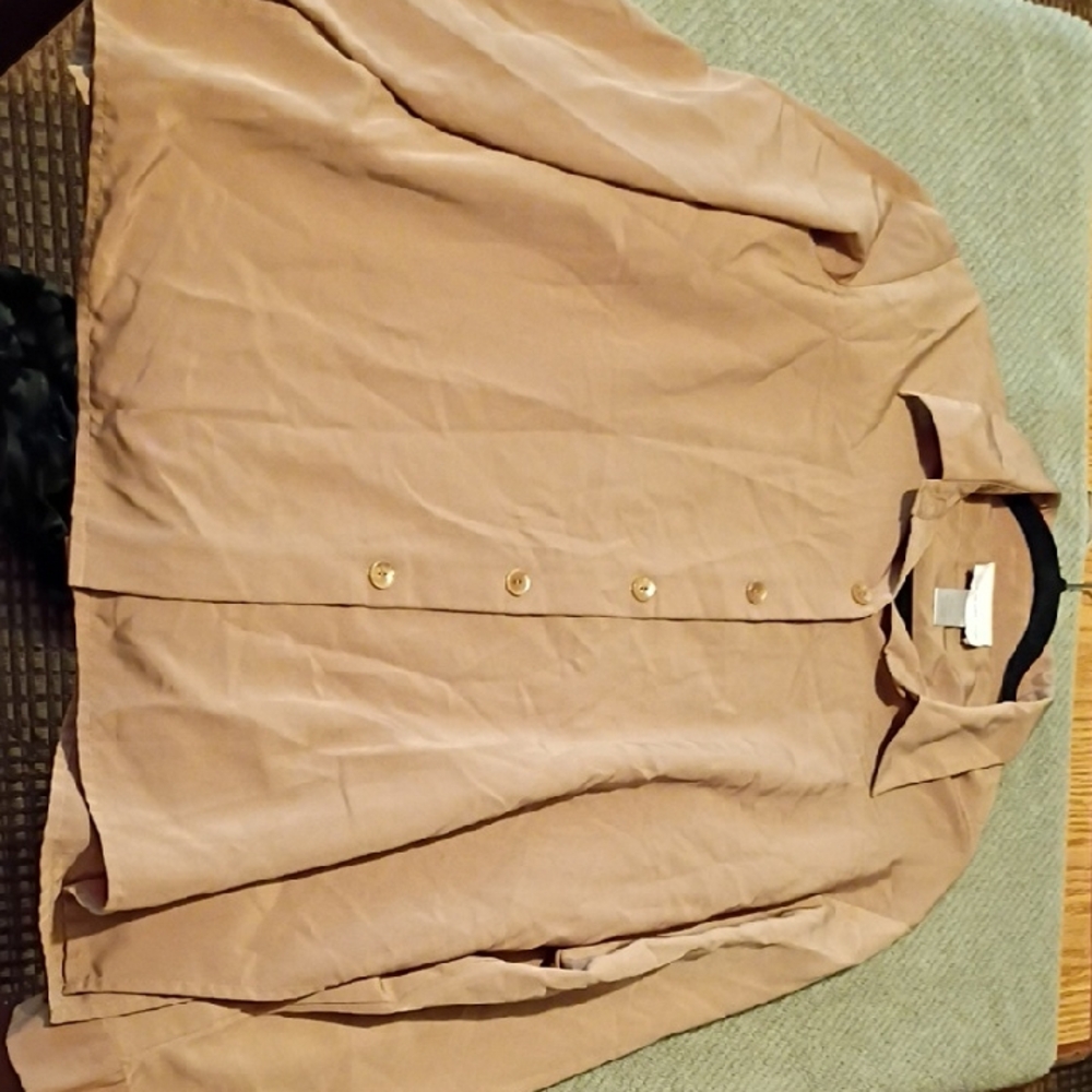 Susan Graver Tan Blouse